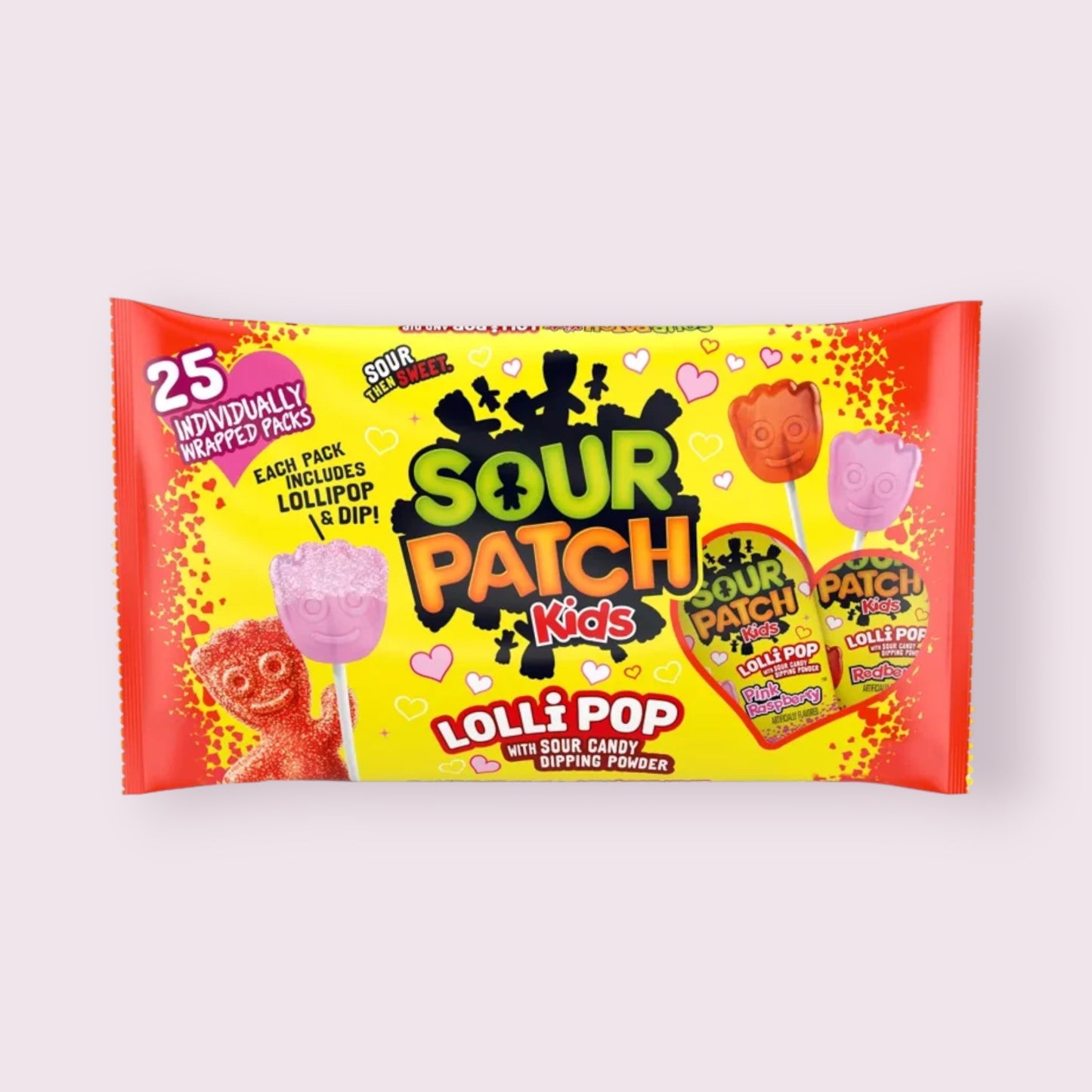 Sour Patch Kids Valentines Lollipops  Pixie Candy Shoppe   