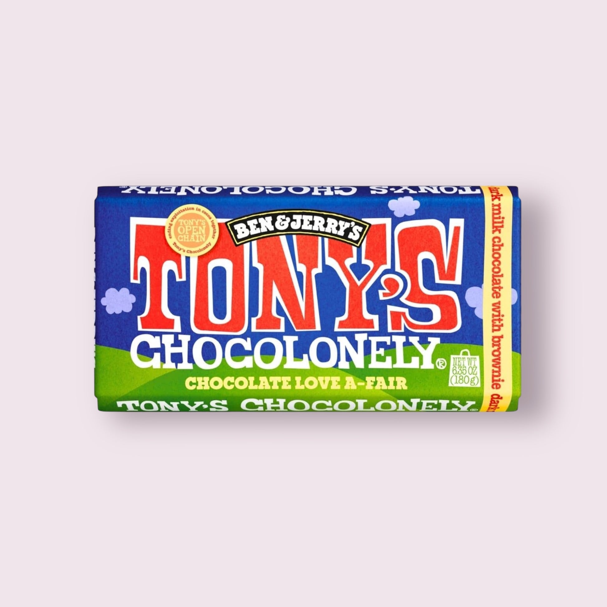Tony’s Chocolonely Ben & Jerry’s Brownie  Pixie Candy Shoppe   