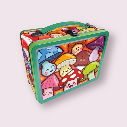 Mushroom Tin Lunch Box  Pixie Candy Shoppe   