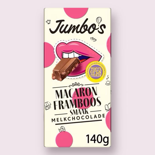 Jumbos Macaron Framboos Melkchocolade Pixie Candy Shoppe