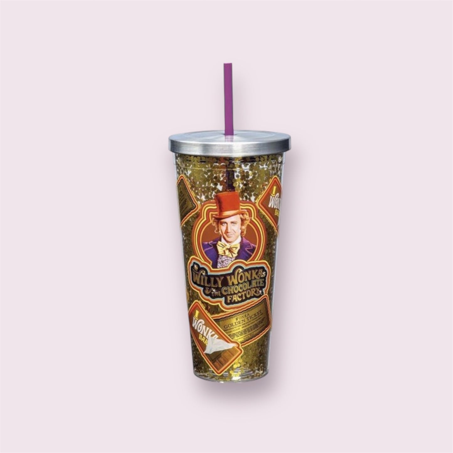 Willy Wonka Golden Ticket Insulated Cup