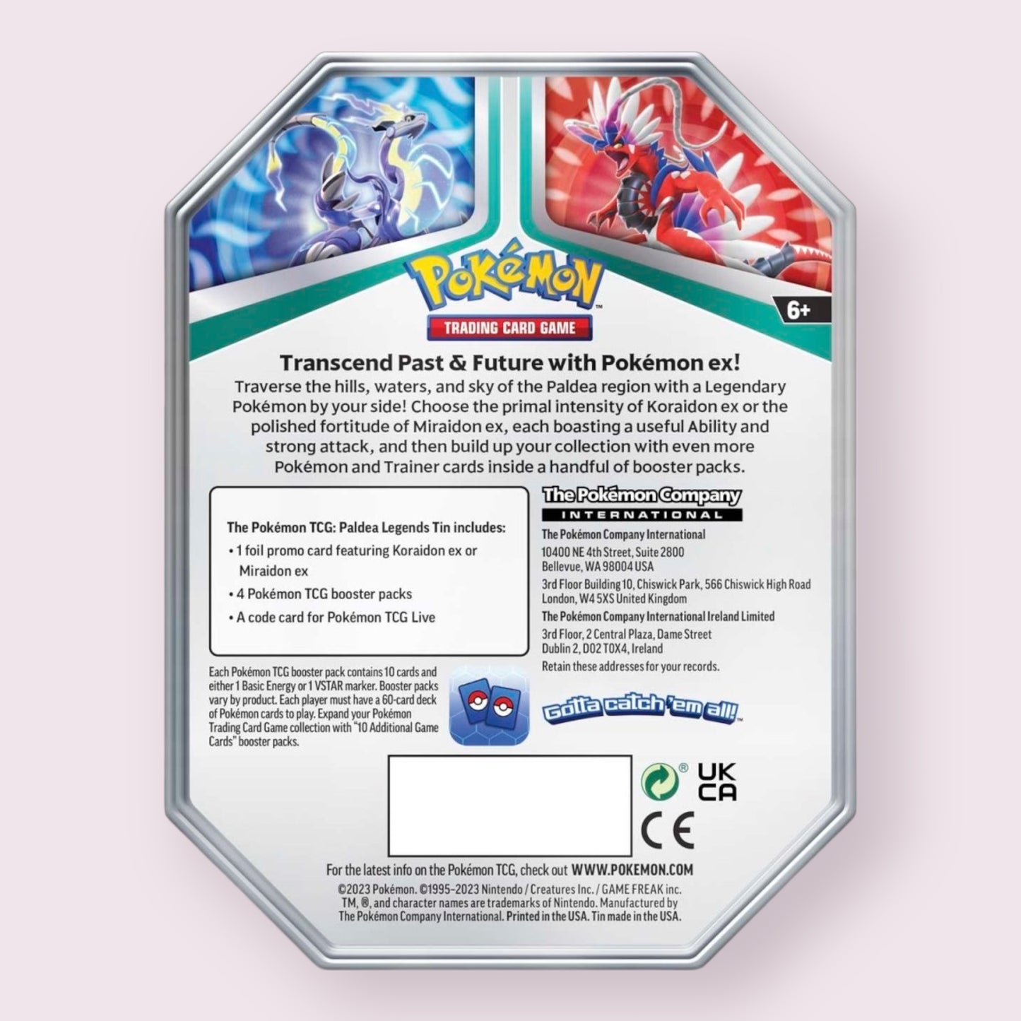 Pokémon Paldea Legends 2023 Card Tin  Pixie Candy Shoppe   