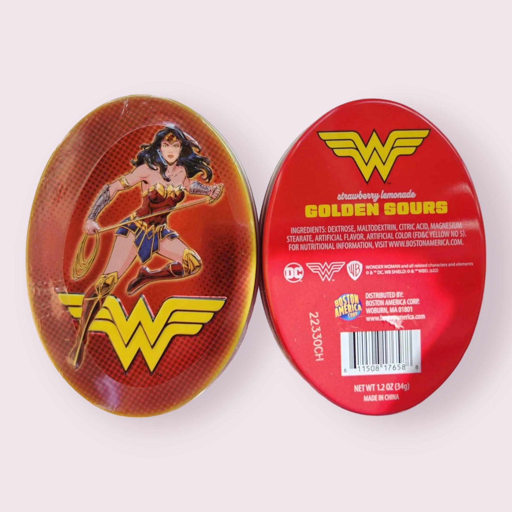 Boston America Wonder Woman Tin  Pixie Candy Shoppe   