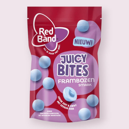 Red Band Raspberry Juicy Bites Bag  Pixie Candy Shoppe   