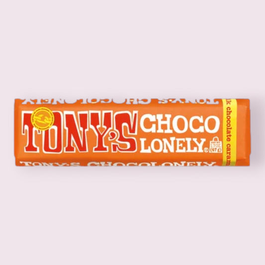 Tony’s Chocolonely Small Milk Seasalt Caramel Bar  Pixie Candy Shoppe   