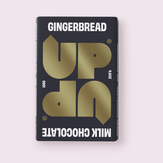 UP UP Gingerbread Milk Chocolate Bar  Pixie Candy Shoppe   