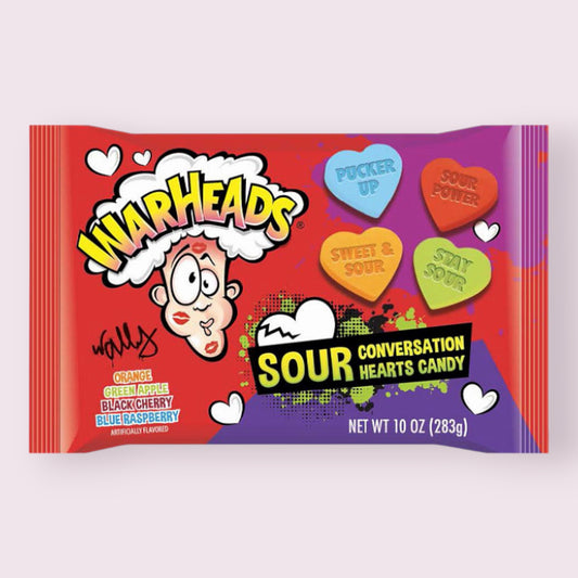 Warheads Sour Conversation Hearts Pixie Candy Shoppe