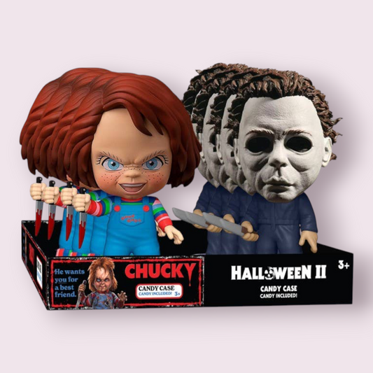Chucky & Michael Myers Collectible Candy Case Grandpa Joe's Candy Shop
