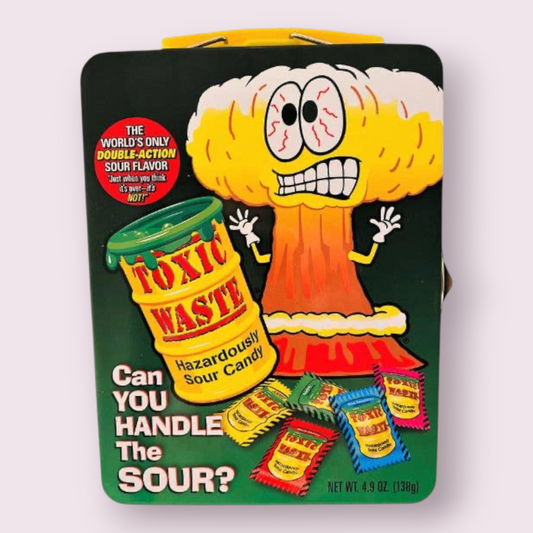 Toxic Waste Metal Lunch Box 4.9oz, 12ct Case Grandpa Joe's Candy Shop