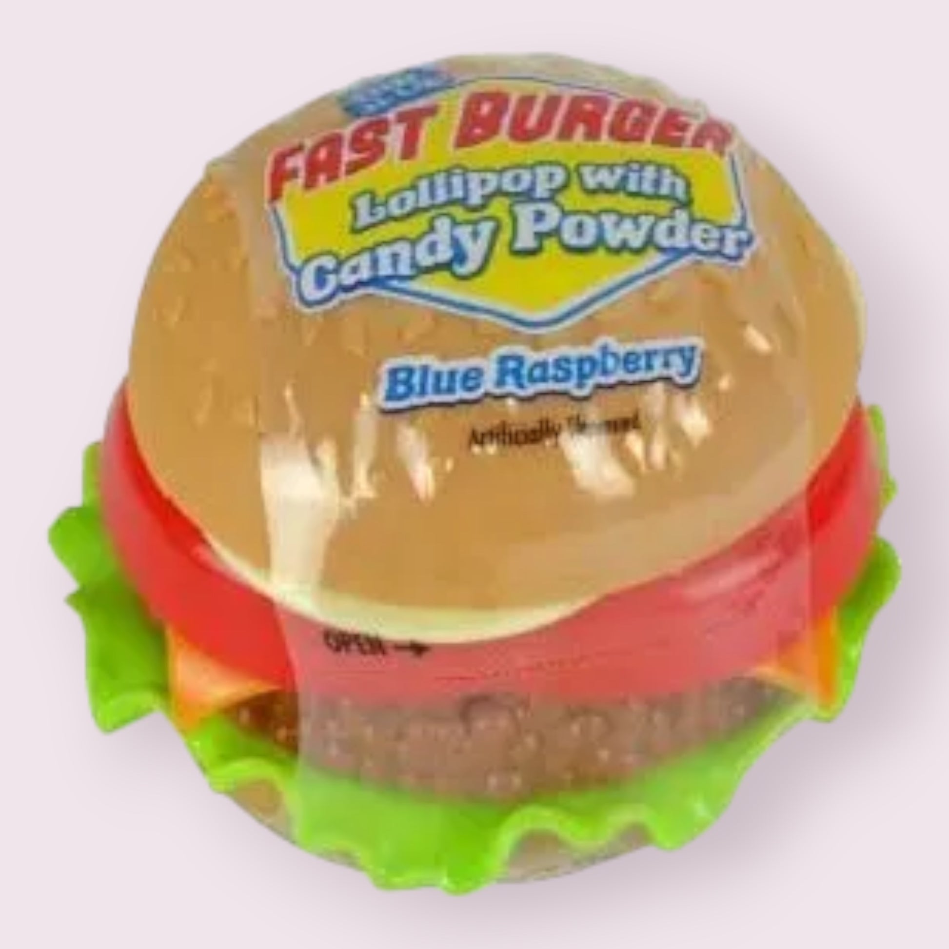 Dip-N-Lik Fast Burger Lollipop  Pixie Candy Shoppe   