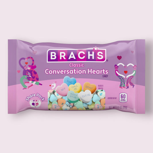 Brach's Tiny Conversation Hearts Share Pack, 3.5oz Grandpa Joe's Candy Shop