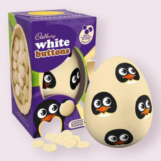 Cadbury White Buttons Egg  Pixie Candy Shoppe   