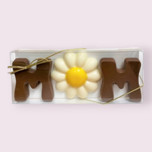 Andea 'Mom’ Flower Chocolate Letters Chocolate Pixie Candy Shoppe   