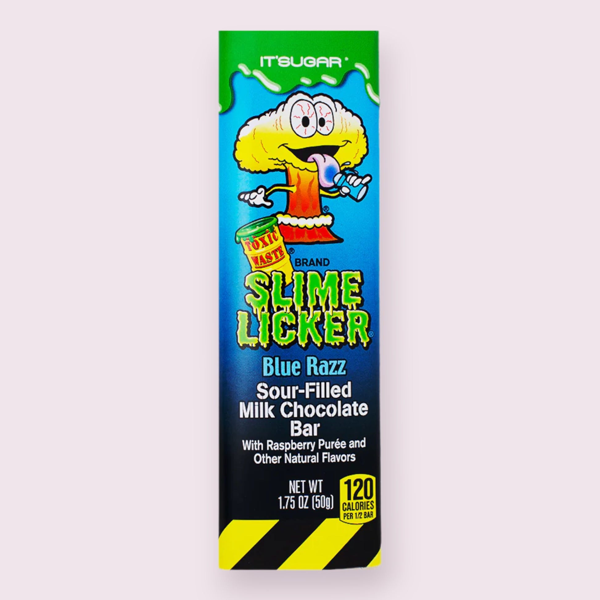 Slime Licker Blue Razz Filled Chocolate Bar  Pixie Candy Shoppe   