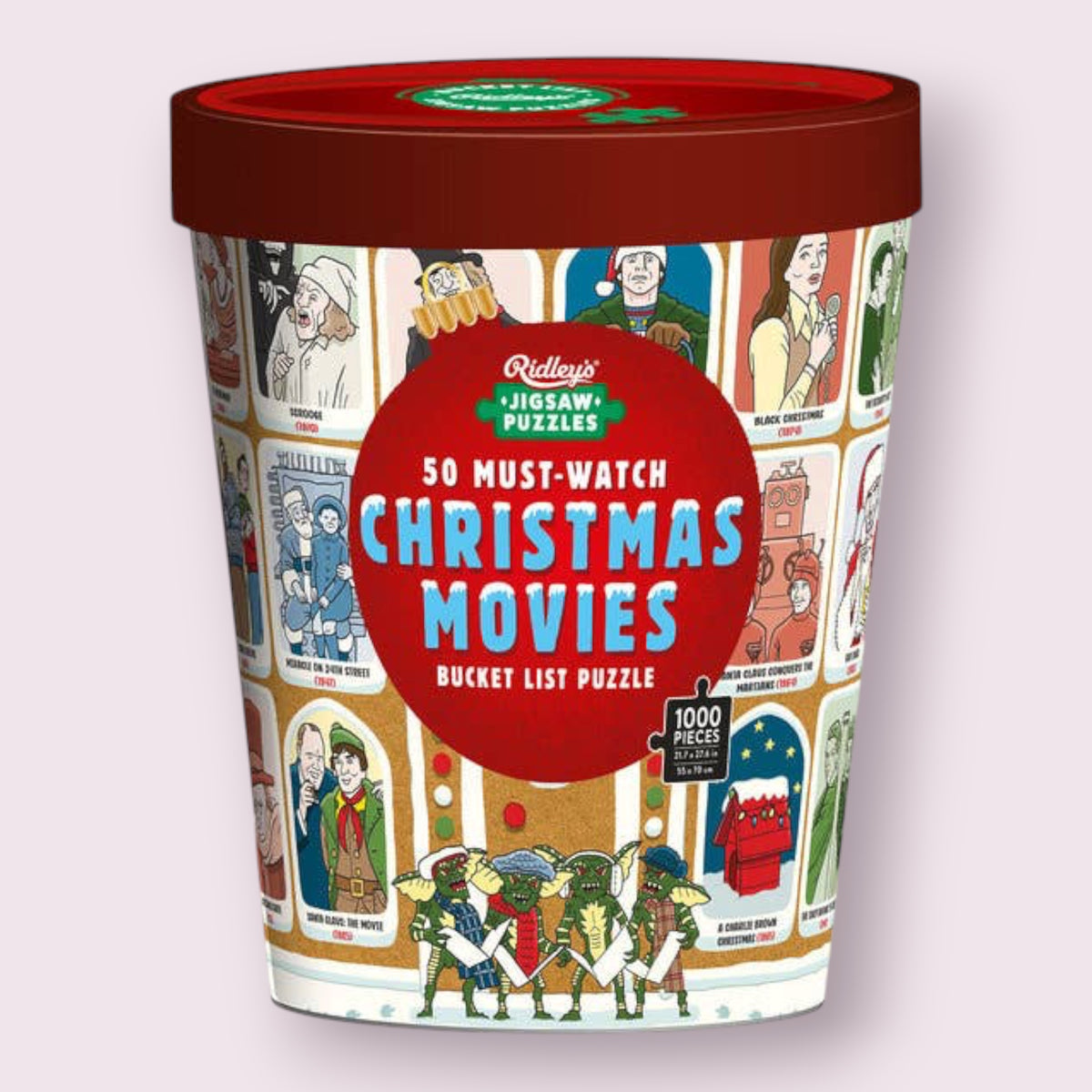 50 Must-Watch Christmas Movies Bucket List 1000-piece Jigsaw Puzzle Raincoast Distribution Group