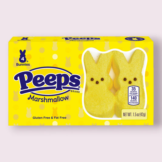 PEEPS 4ct Yellow Marshmallow Bunnies Grandpa Joe's Candy Shop