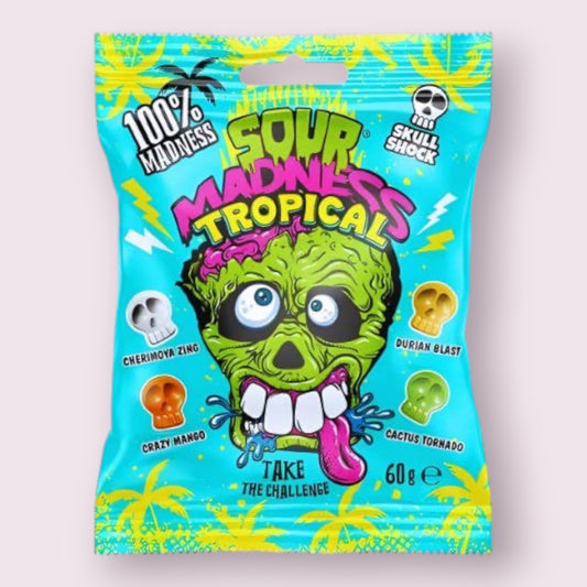 Sour Madness Tropical Candy 60g Grandpa Joe's Candy Shop
