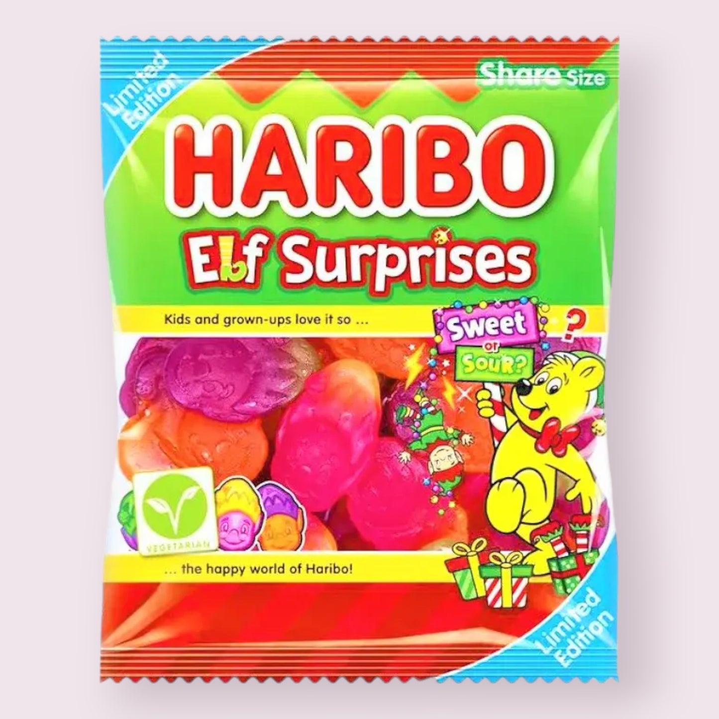 Haribo Elf Surprises Sweet or Sour  Pixie Candy Shoppe   