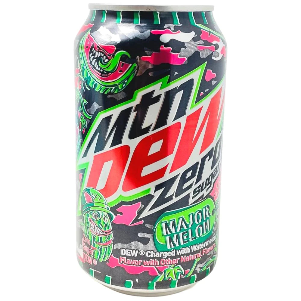 Mountain Dew Cans Pop Pixie Candy Shoppe Major melon sugar free  