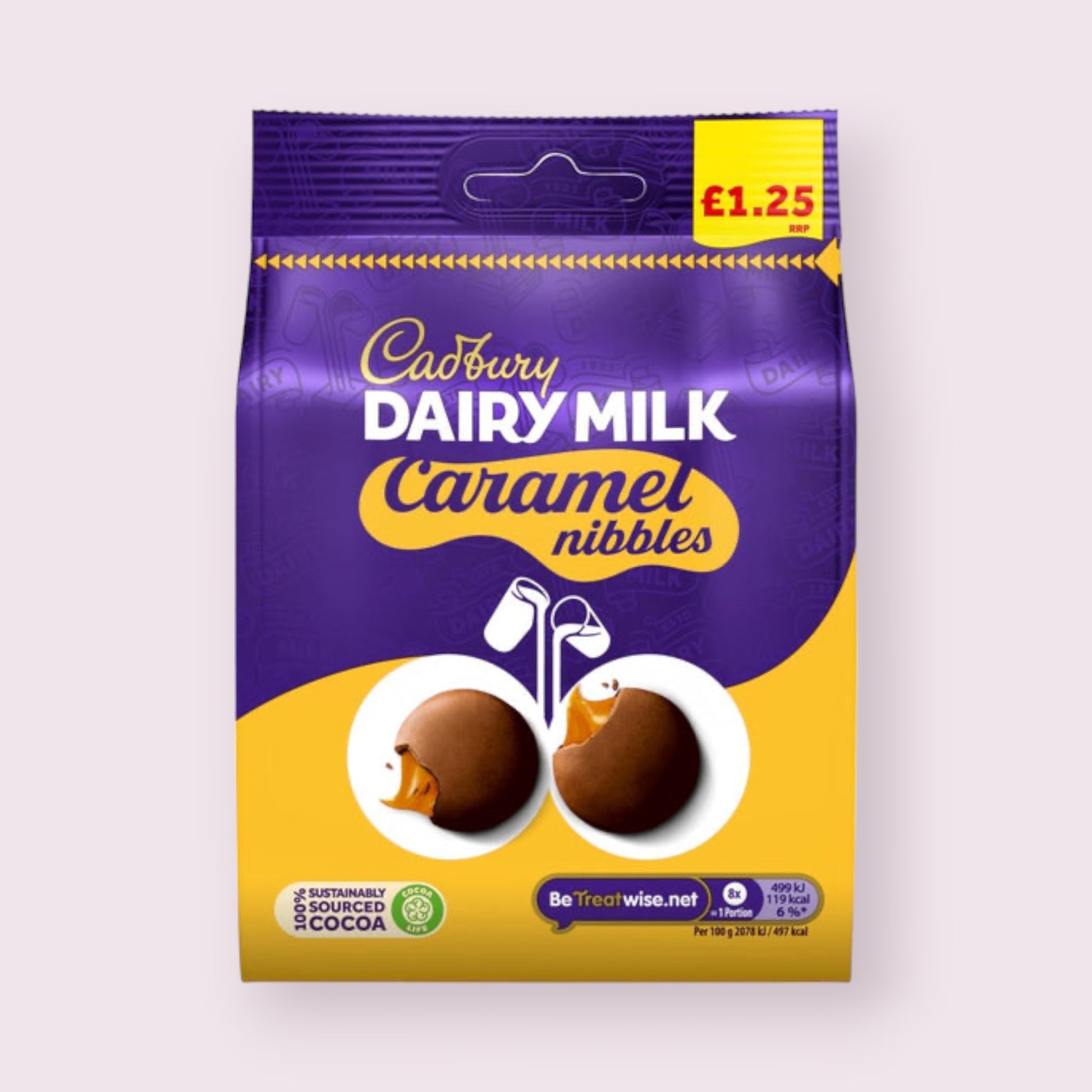 Cadbury Dairy Milk Caramel Nibbles Bag  Pixie Candy Shoppe   