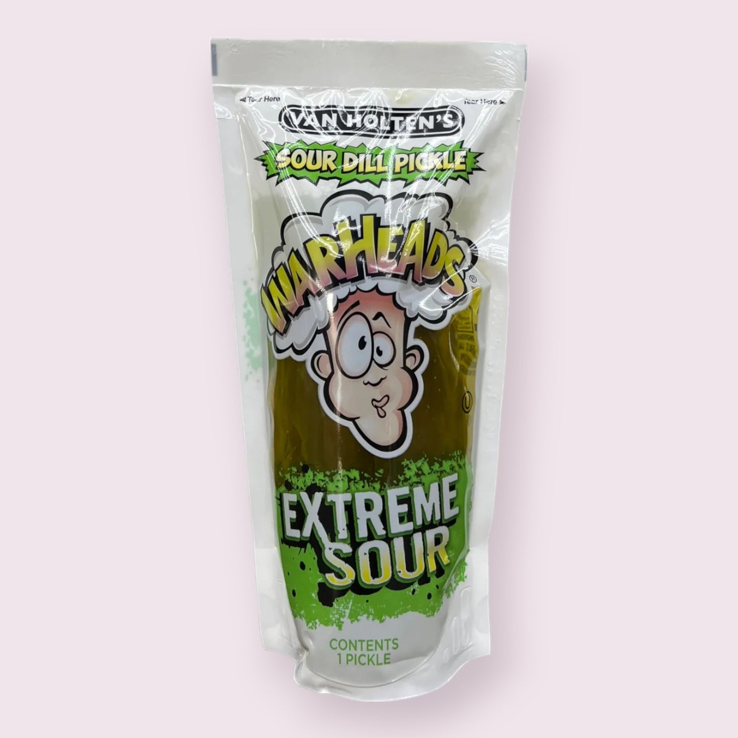 Van Holten’s Warheads Sour Dill Pickle Sour Pickle Pixie Candy Shoppe   