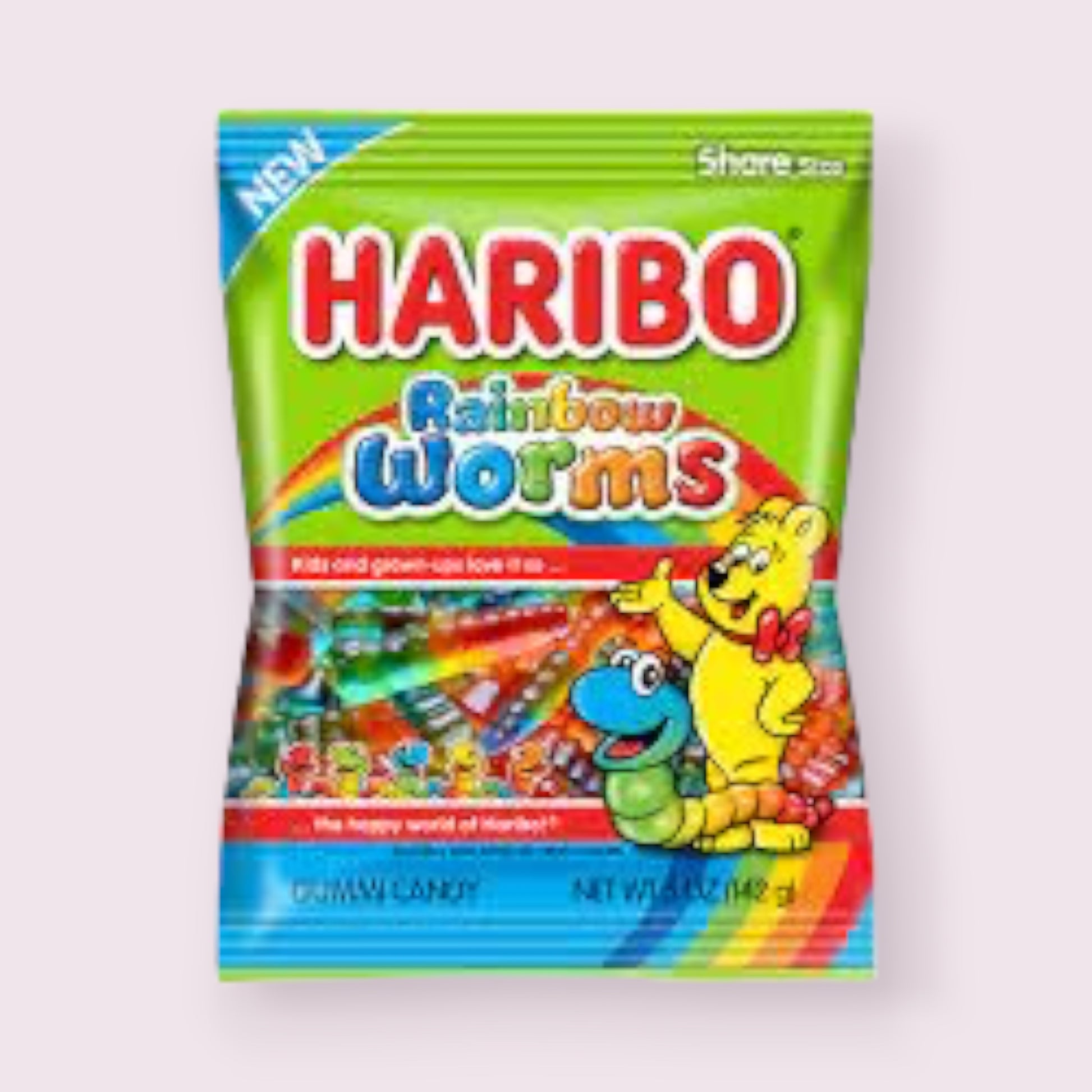 Haribo Rainbow Worms Bag  Pixie Candy Shoppe   