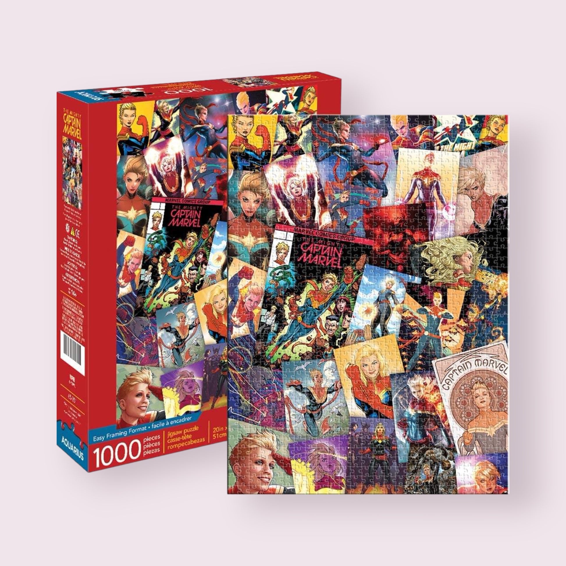 The Mighty Captain Marvel Puzzle 1000  Pixie Candy Shoppe   