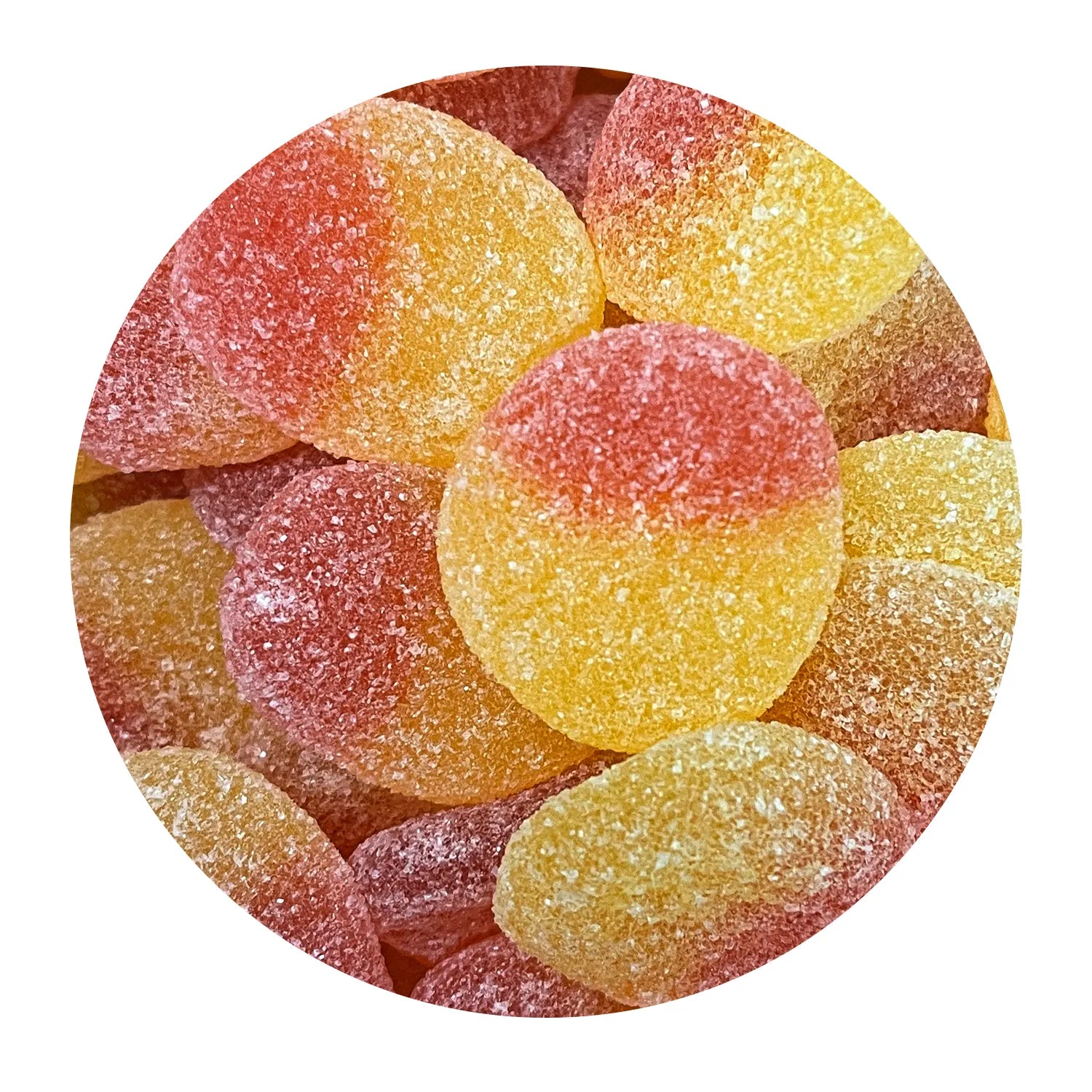 Fuzzy Peaches Gummies Pixie Candy Shoppe   