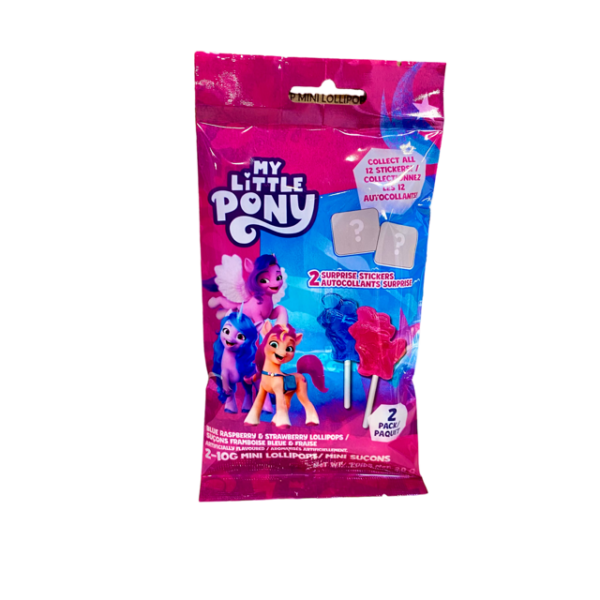 My Little Pony Mini Lollipops 2 pack with 2 Surprise Stickers
