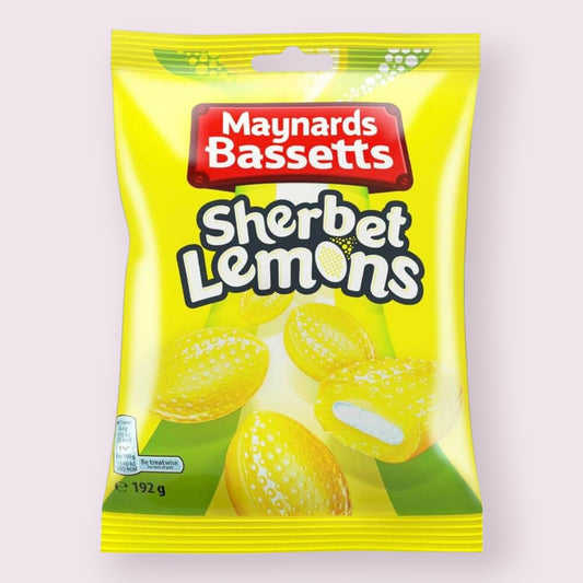 Maynards Bassetts Sherbet Lemons Bag British Pixie Candy Shoppe   