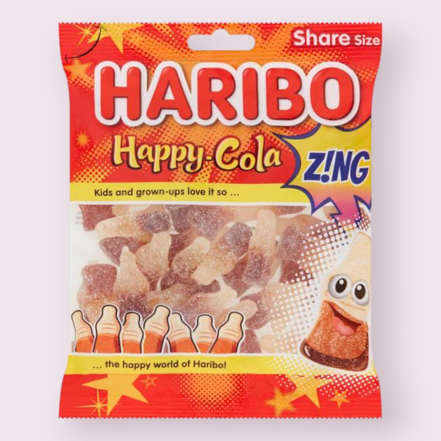Haribo Happy Cola Z!ng Bag  Pixie Candy Shoppe   