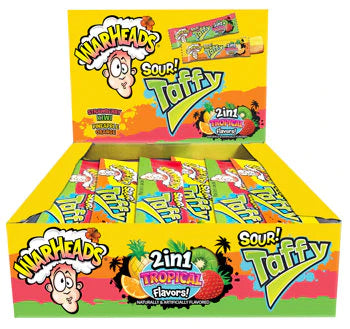 Warheads Sour 2 in 1 Tropical Taffy