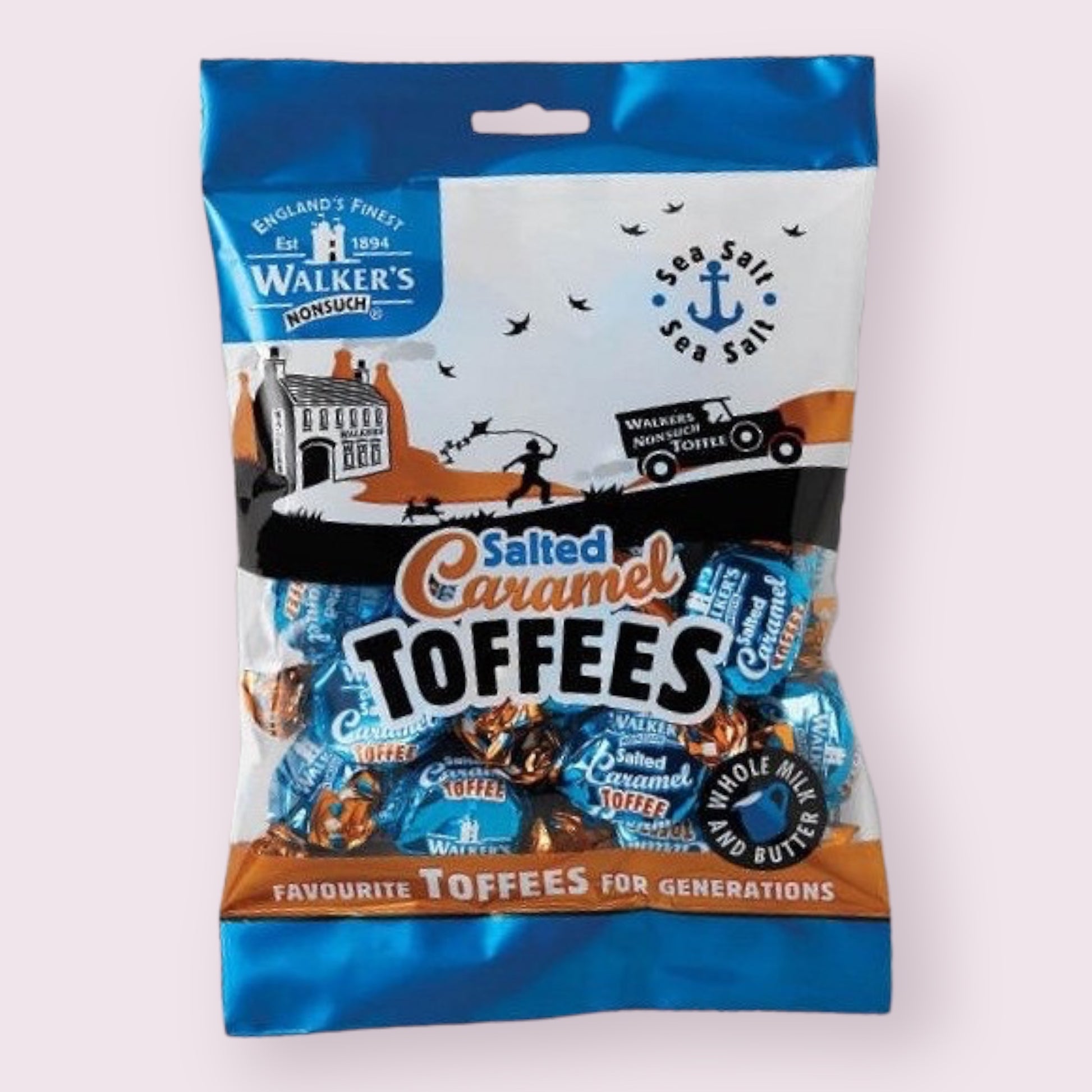 Walker's Salted Caramel Toffees Imported Pixie Candy Shop   