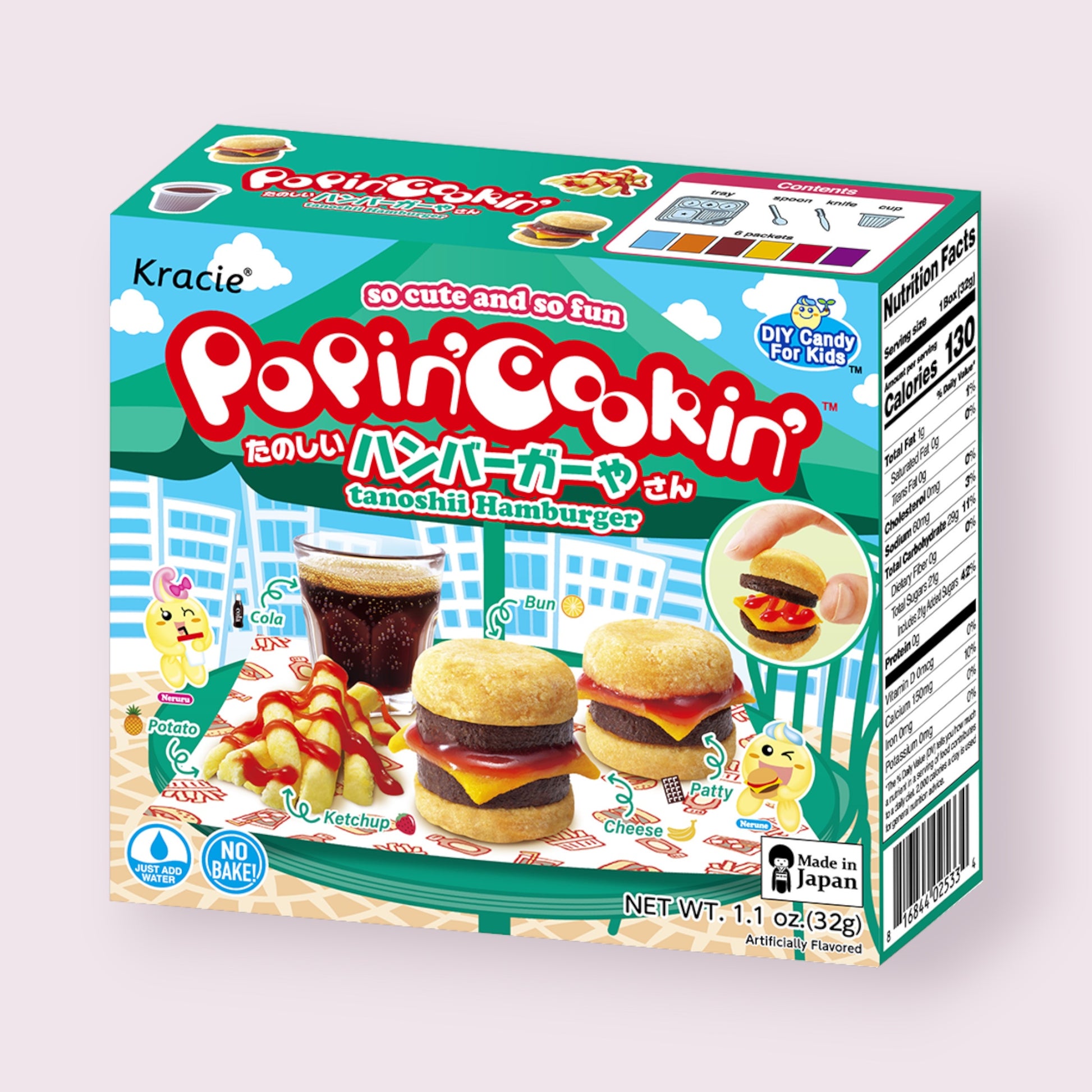 Popin’ Cookin’ Tanoshii Hamburger  Pixie Candy Shoppe   