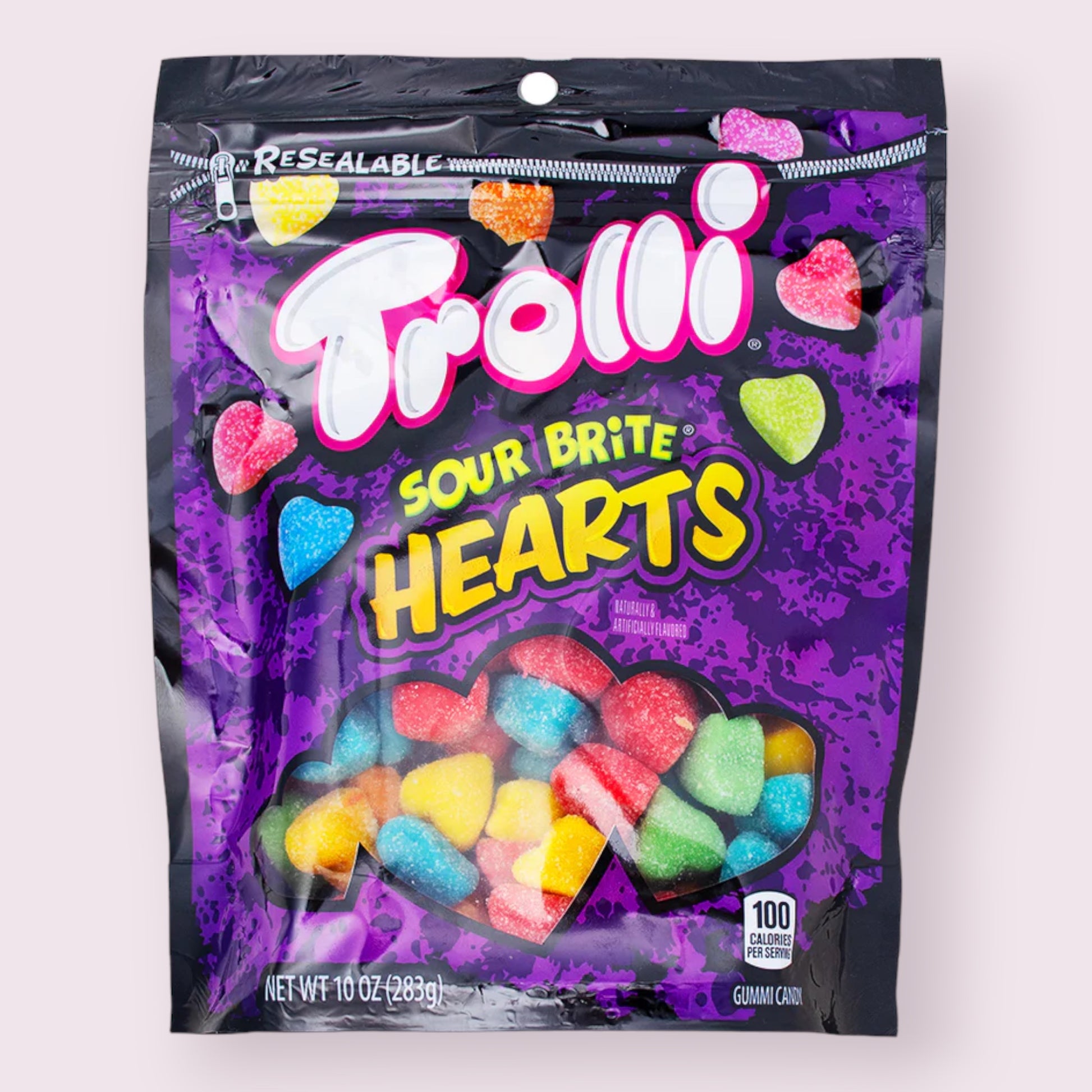 Trolli Sour Brite Hearts Bag  Pixie Candy Shoppe   