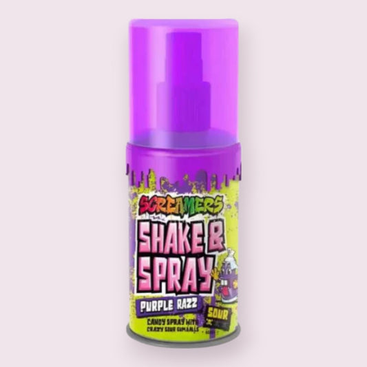 Screamers Purple Razz Shake & Spray Candy sour spray Pixie Candy Shoppe   