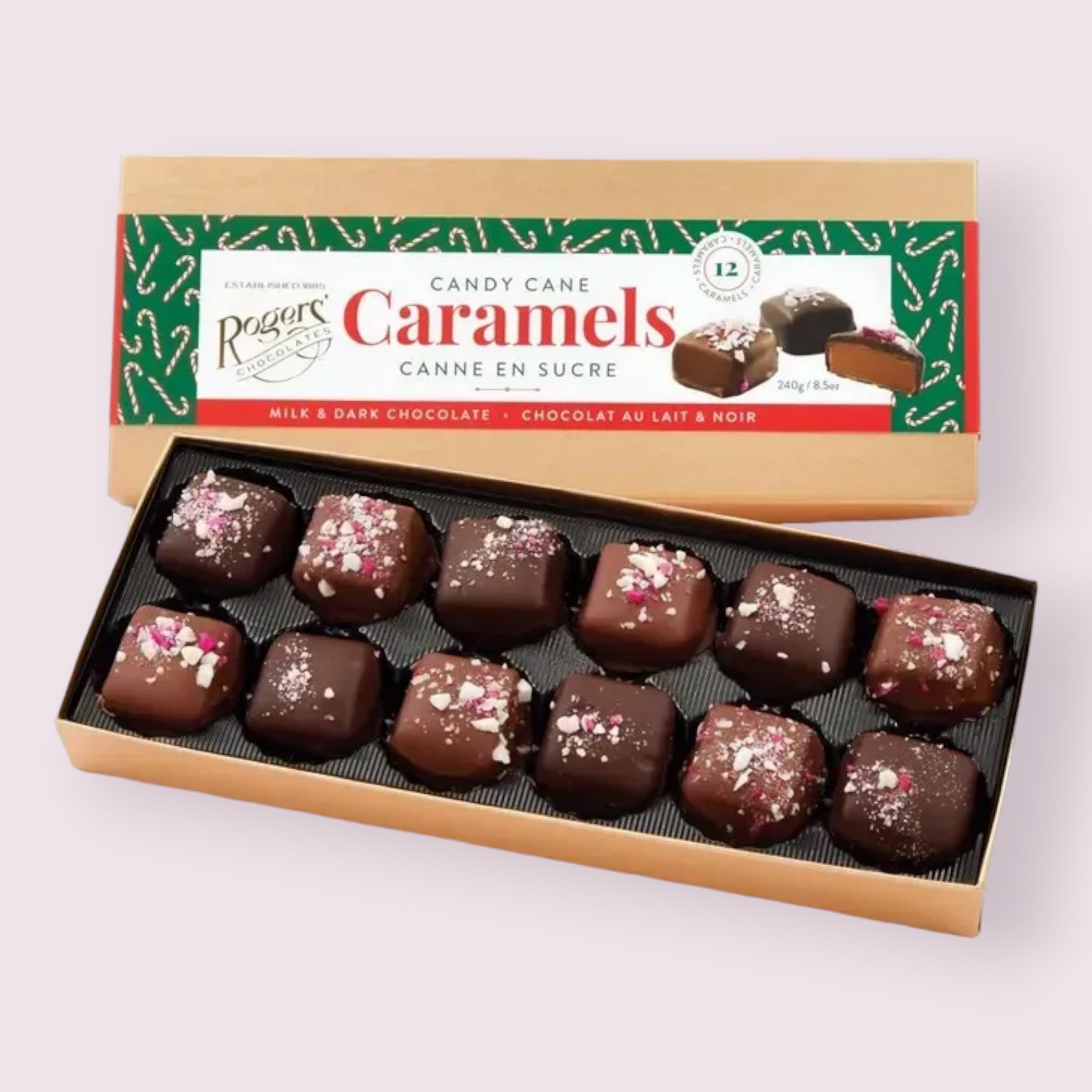 Roger’s Candy Cane Caramels Assortment  Pixie Candy Shoppe   