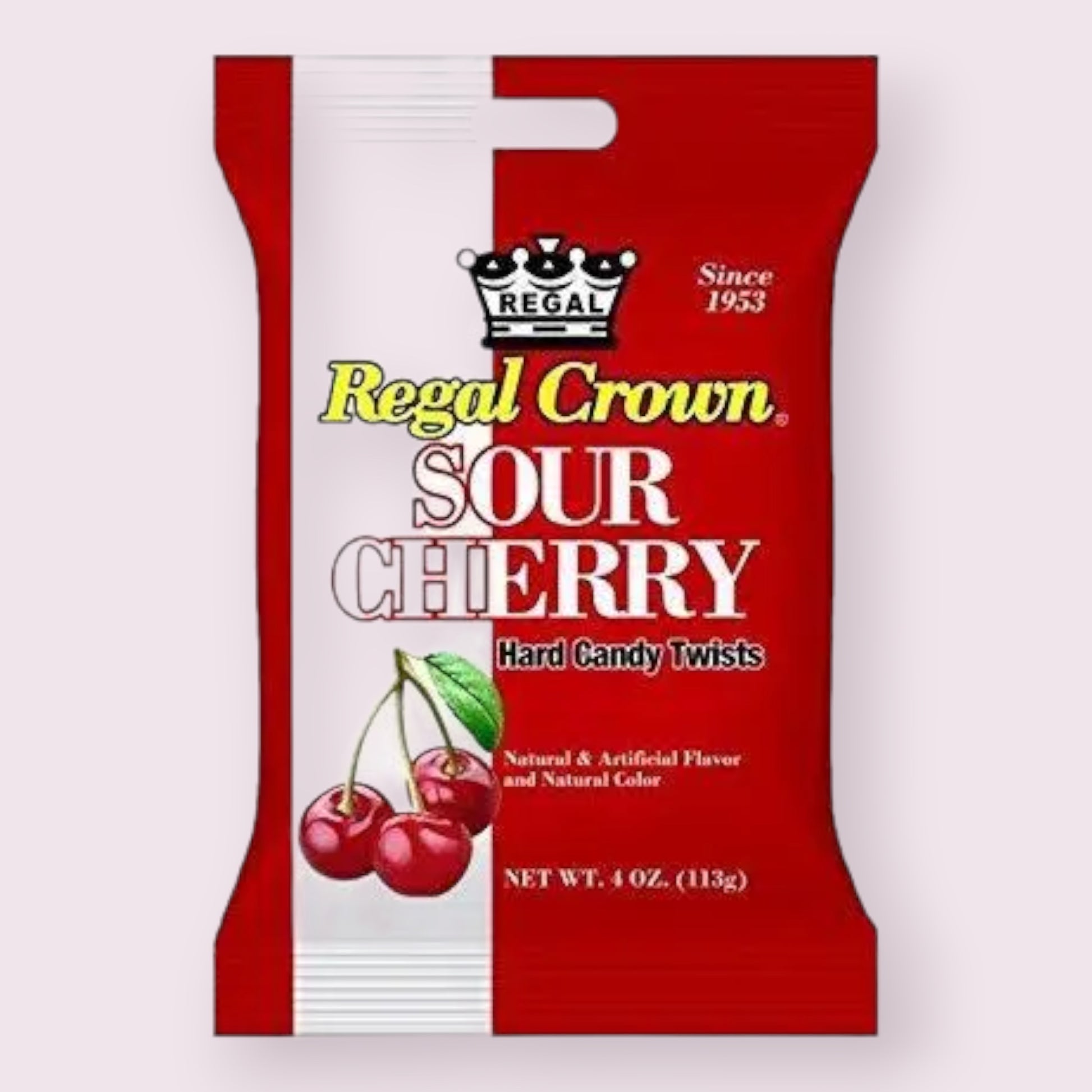 Regal Crown Sour Cherry Hard Candy Bag  Pixie Candy Shoppe   