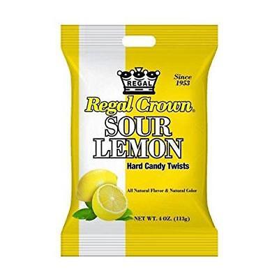 Regal Crown Sour Lemon Hard Candy Bag  Pixie Candy Shoppe   