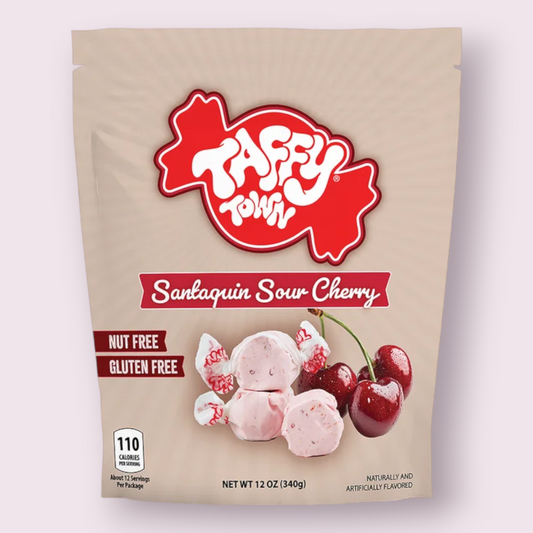 Taffy Town Santaquin Sour Cherry Taffy Bag Pixie Candy Shoppe