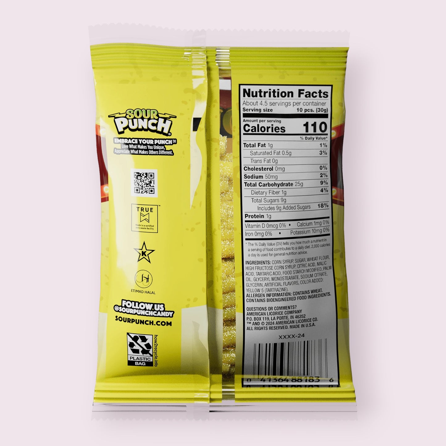 Sour Punch Bites Banana Roulette bag Pixie Candy Shoppe