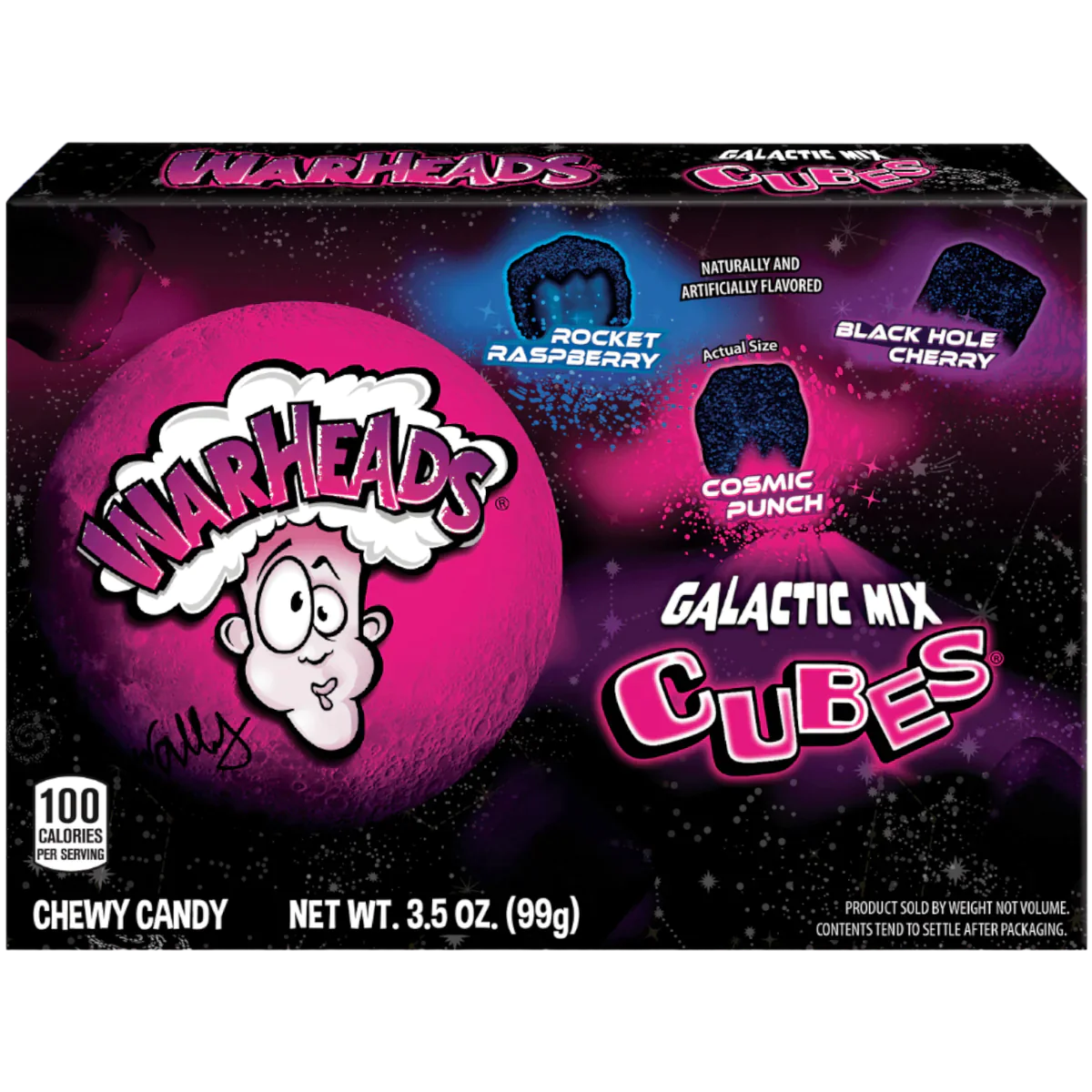 Warheads Galactic Cubes Theatre Box  Pixie Candy Shoppe   