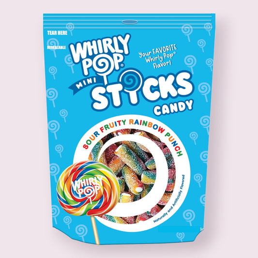 Whirly Pop Mini Sticks Chewy Candy Bag
