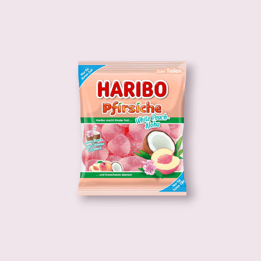 Haribo White Peach Aloha Bag Pixie Candy Shoppe