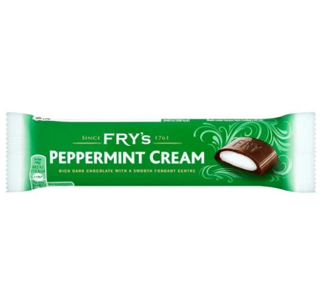 Fry's Cream Bars British Pixie Candy Shoppe Peppermint  
