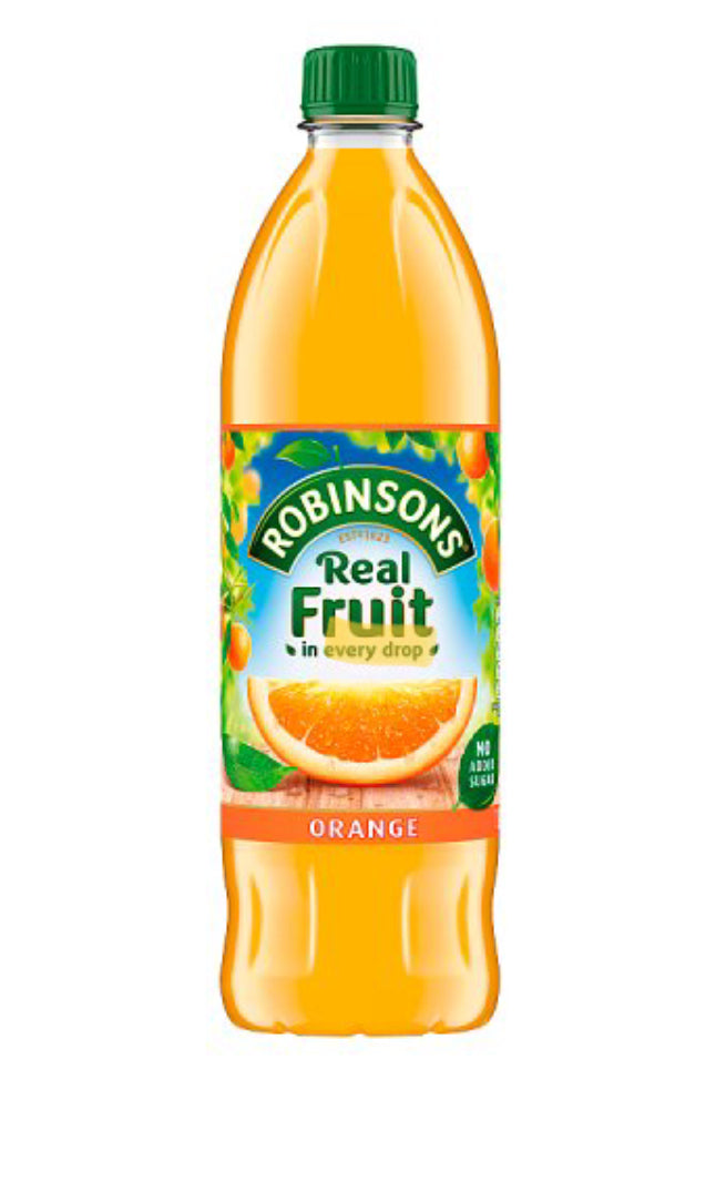 Robinson's Squash Bottles British Pixie Candy Shop Orange 1L  