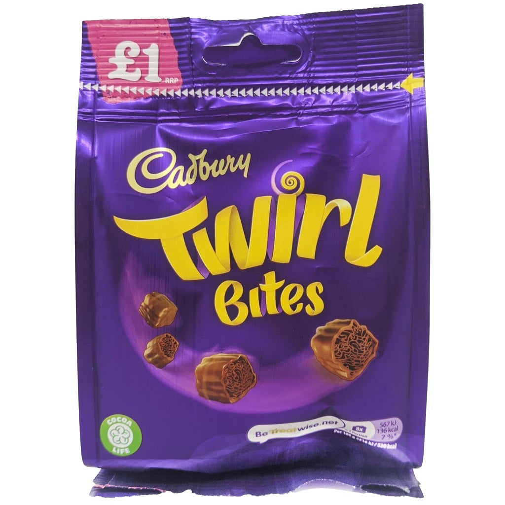 Cadbury's Twirl Bites Bag  Pixie Candy Shoppe   