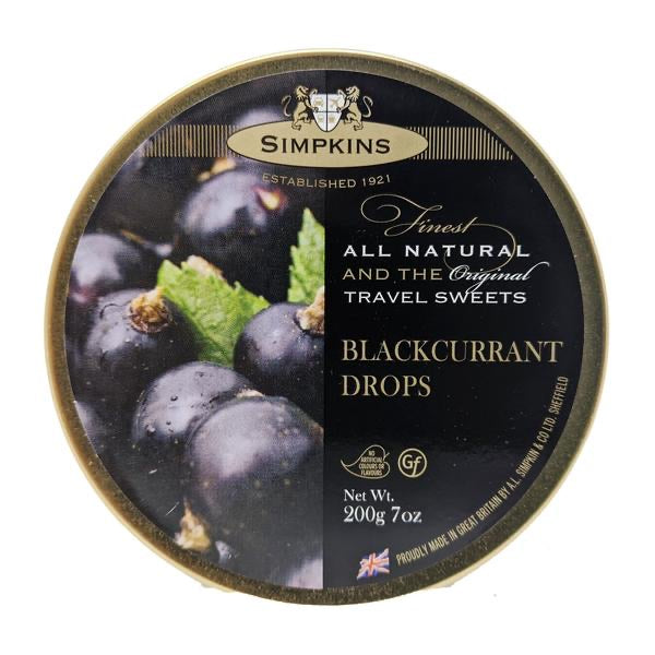 Simpkins Hard Candy Tins  Pixie Candy Shoppe Black Currant Drops  