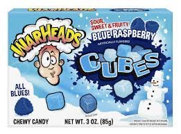 Warheads Cubes Blue Raspberry  Pixie Candy Shoppe   