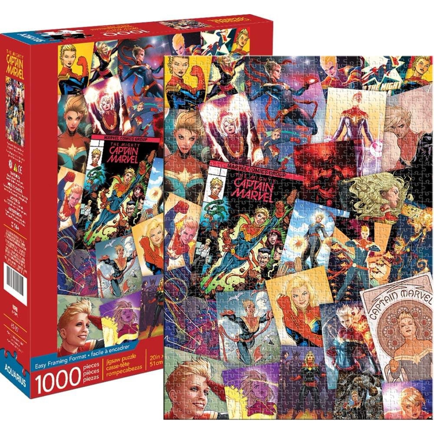 The Mighty Captain Marvel Puzzle 1000  Pixie Candy Shoppe   